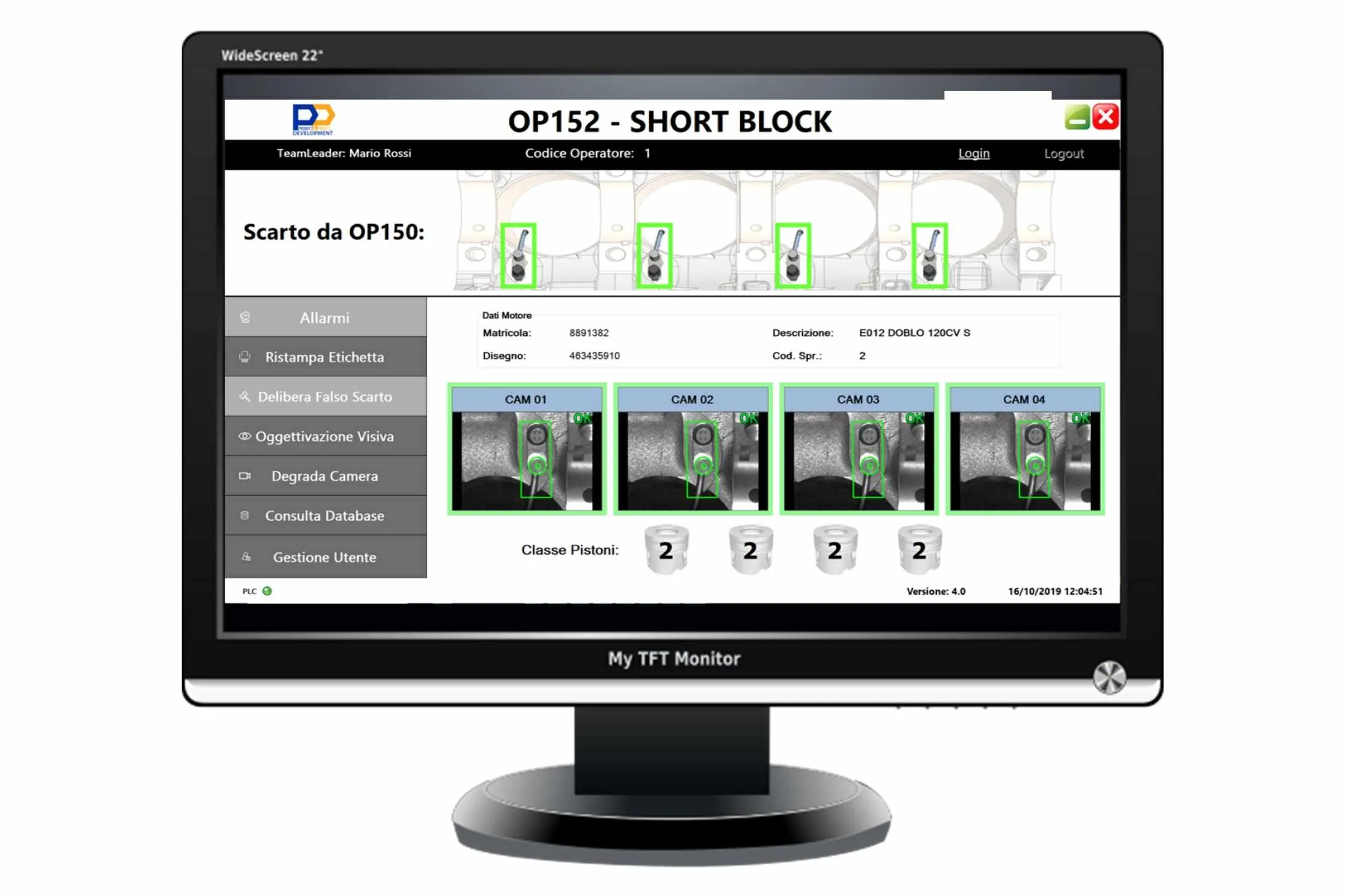 Sistemi di Controllo in Linea — applicazione 1